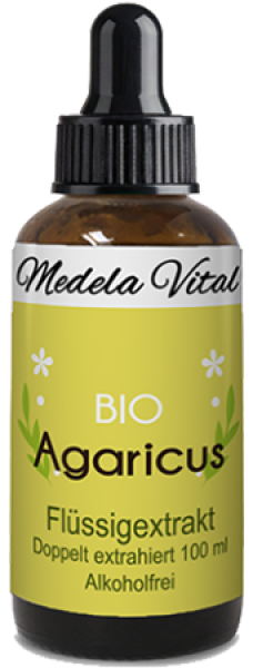 Bio Agaricus Flüssigextrakt in der 50 ml Flasche